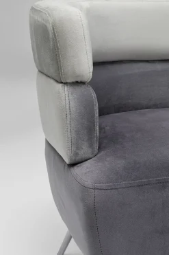 Sofa Sandwich 2-Sitzer Grau