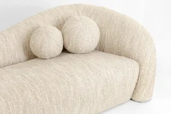 Sofa 3-Sitzer Livia Melange Creme 261cm