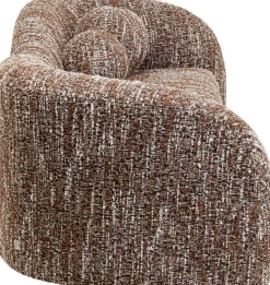 Sofa 2-Sitzer Livia Melange Braun 201cm