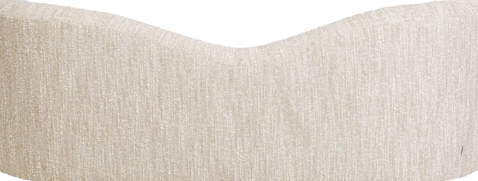 Sofa 2-Sitzer Livia Melange Creme 201cm