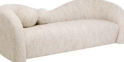 Sofa 2-Sitzer Livia Melange Creme 201cm