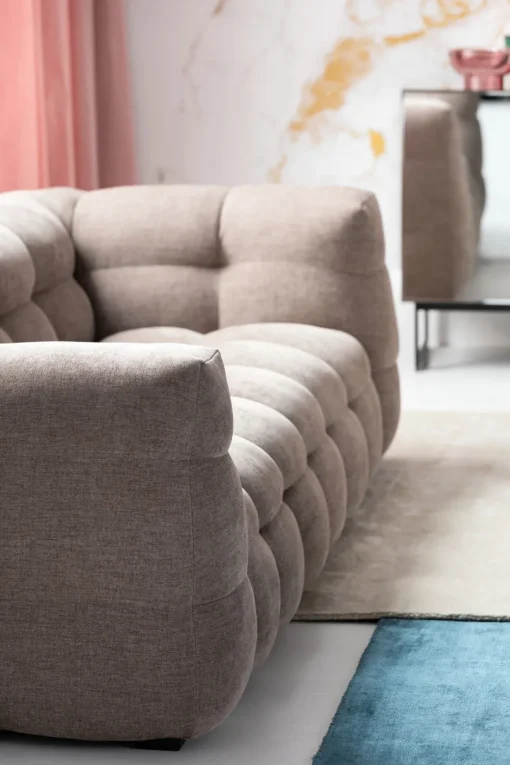 Sofa 3-Sitzer Salamanca Hellbraun 240cm