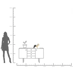 Spardose Bulldog Gold-Schwarz