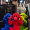 Spardose Monkey Iwazaru Grün