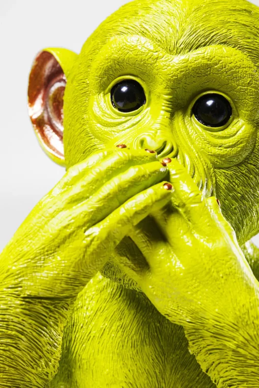 Spardose Monkey Iwazaru Grün