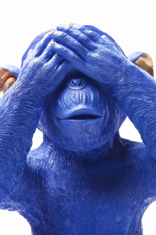 Spardose Monkey Mizaru Blau