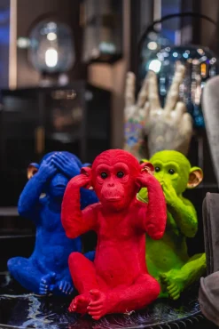 Spardose Monkey Mizaru Blau