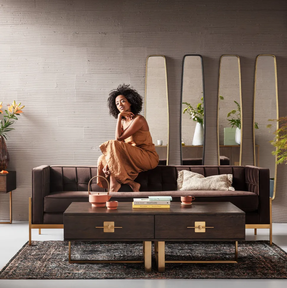 Spiegel Clip Black 32x177cm