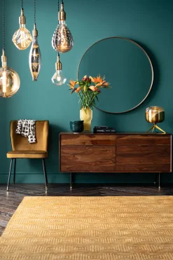 Spiegel Curve Brass Ø100