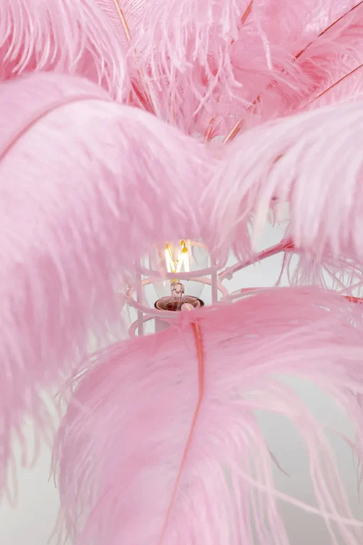 Stehleuchte Feather Palm Pink 165cm