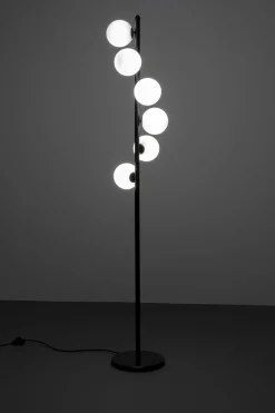 Stehleuchte Scala Balls Milky Schwarz 160cm