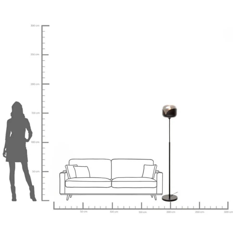 Stehleuchte Smoke Goblet Ball