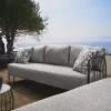 Stern Lounge-Sofa ILA Alu schwarz / Melange grau