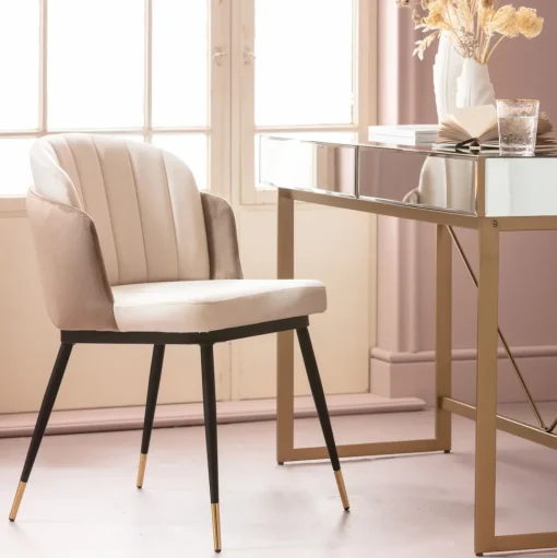 Stuhl Hojas Beige