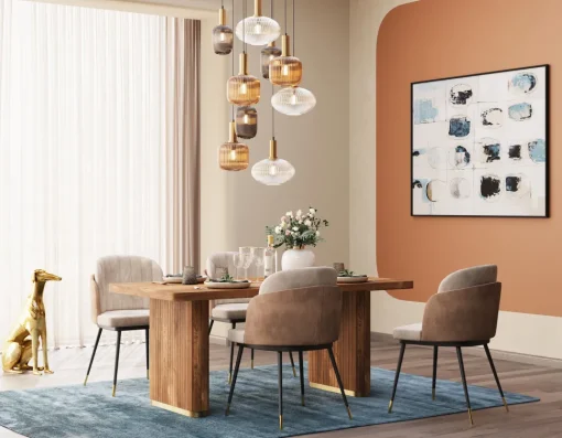 Stuhl Hojas Beige