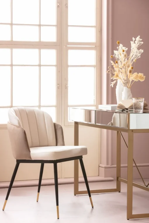 Stuhl Hojas Beige