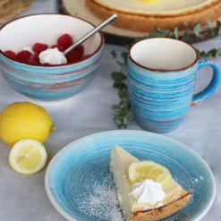 Tasse Swirl Blau