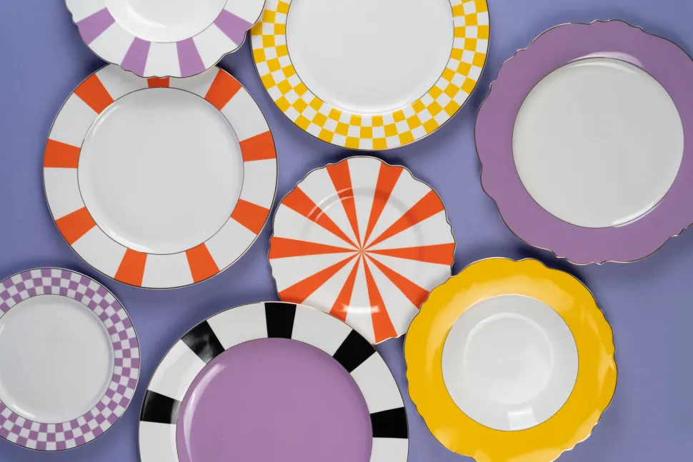 Teller Harlequin Lila Ø31cm