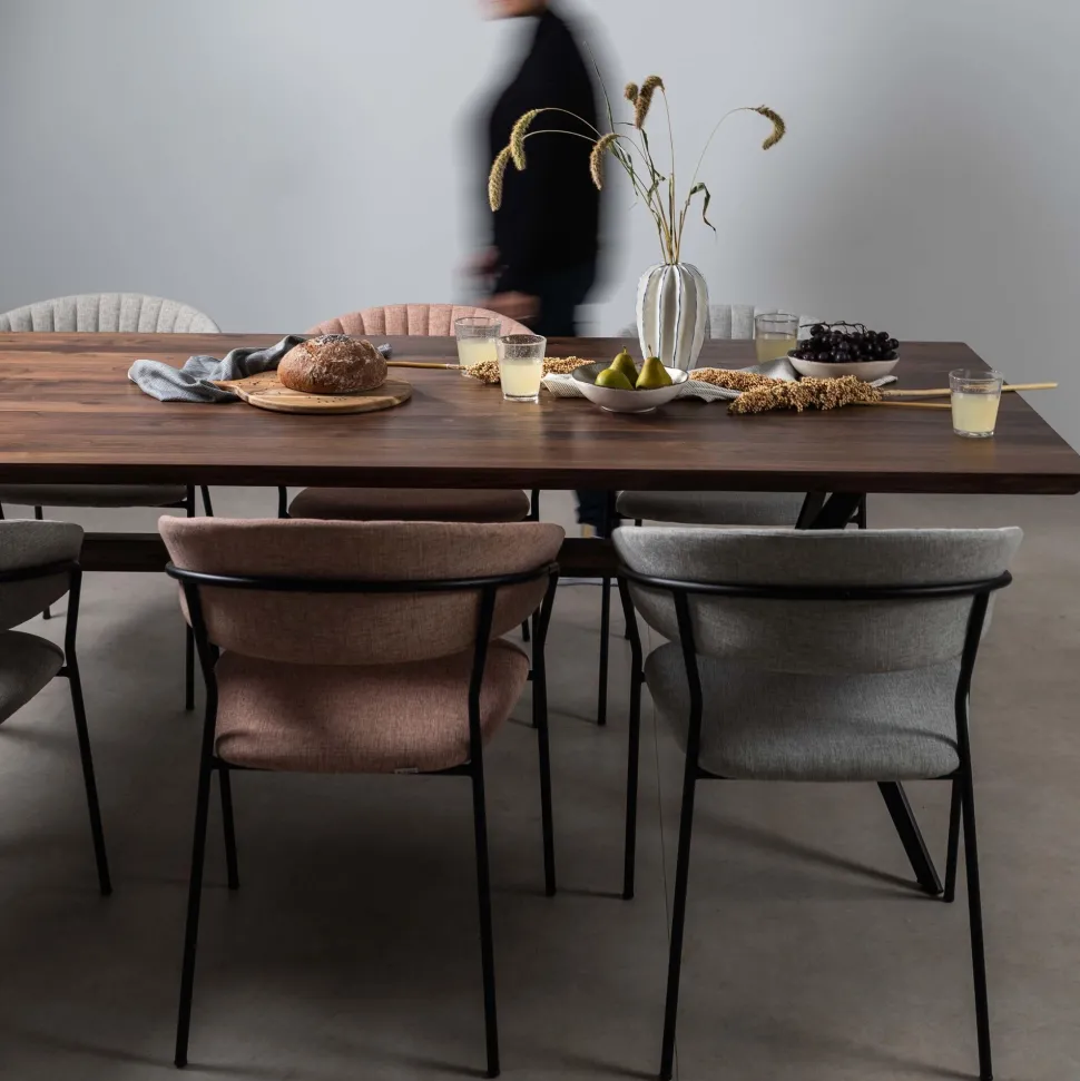 Tisch Downtown Walnuss 100x220cm