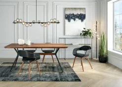 Tisch Downtown Walnuss 100x220cm