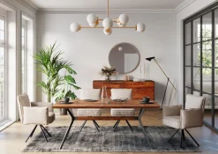 Tisch Downtown Walnuss 180x90cm