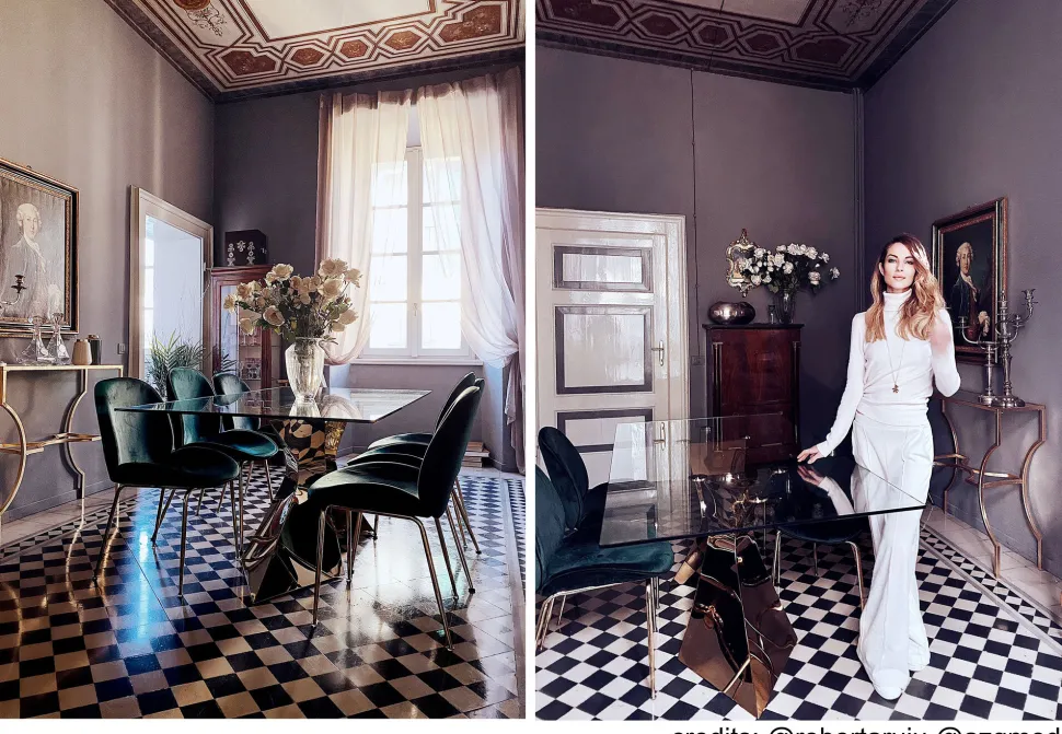 Tisch Gloria Gold 100x200cm