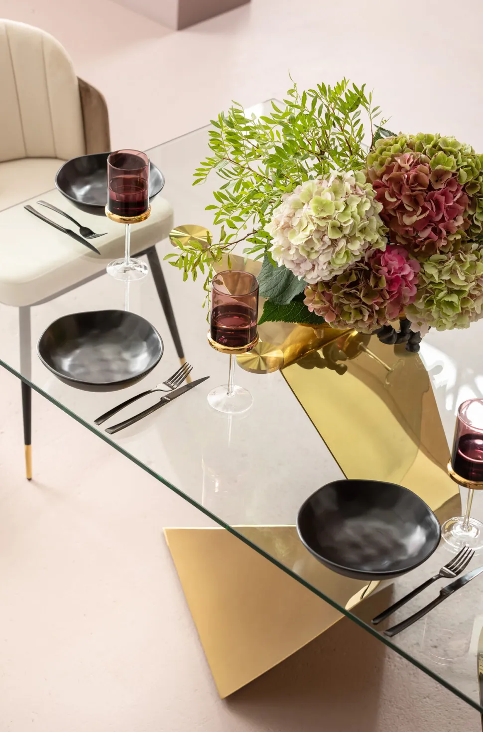 Tisch Gloria Gold 100x200cm