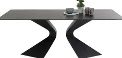 Tisch Gloria Schwarz Keramik Schwarz 200x100cm