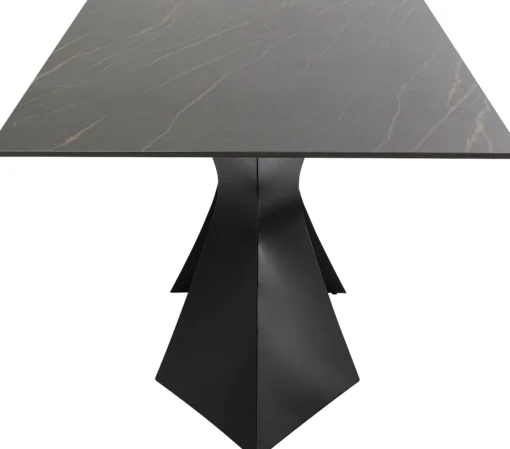 Tisch Gloria Schwarz Keramik Schwarz 200x100cm