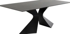 Tisch Gloria Schwarz Keramik Schwarz 200x100cm