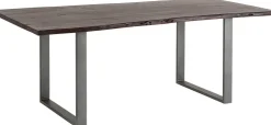 Tisch Harmony Dunkel Rohstahl 160x80