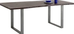 Tisch Harmony Dunkel Rohstahl 180x90