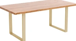 Tisch Jackie Eiche Messing 160x80