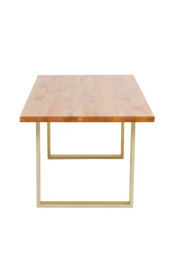 Tisch Jackie Eiche Messing 160x80