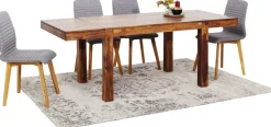 Tisch Momo inkl. 2 Ansteckplatten 120(40+40)x80cm