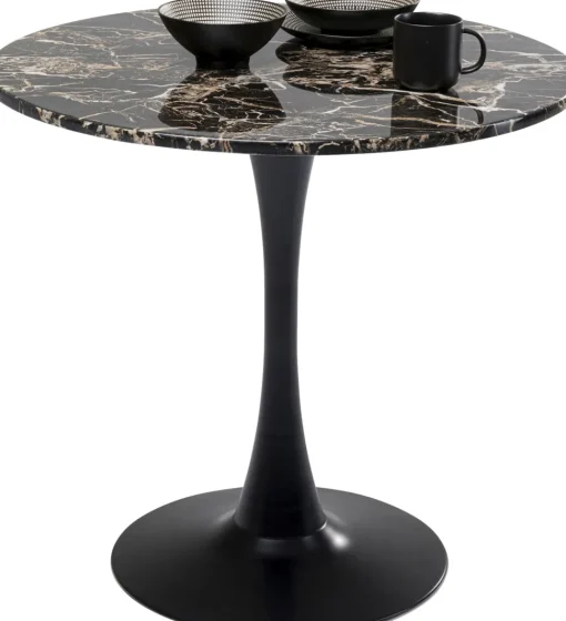 Tisch Schickeria Marmor Schwarz 80cm