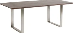 Tisch Symphony Dunkel Chrom 180x90