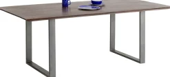 Tisch Symphony Dunkel Rohstahl 180x90