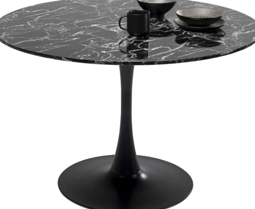 Tisch Veneto Marmor Schwarz Ø110cm