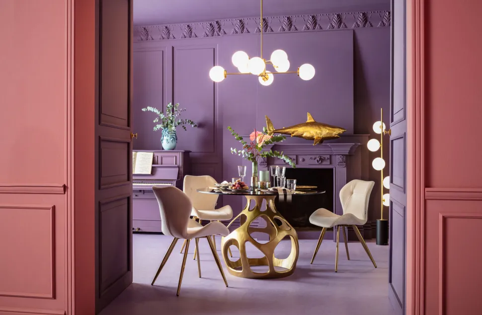 Tisch Volcano Gold Ø120cm