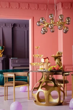 Tisch Volcano Gold Ø120cm