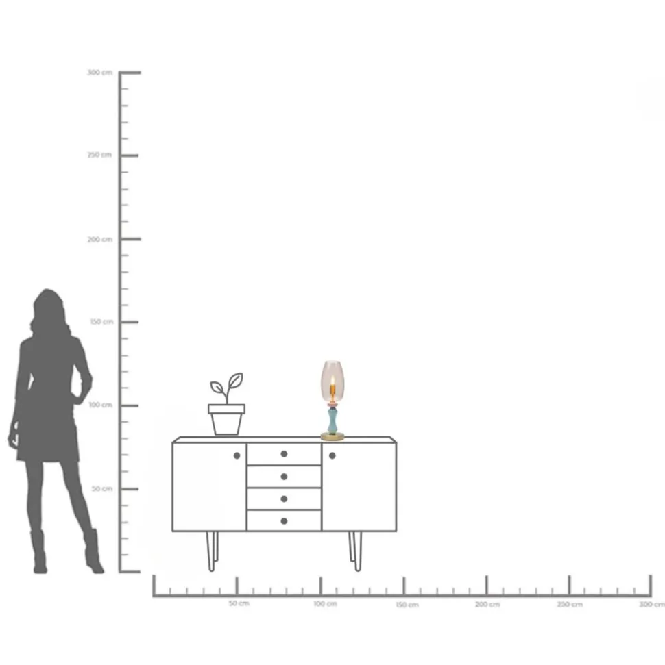 Tischleuchte Allegra Gold 47cm