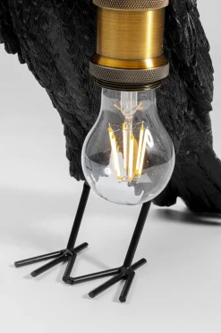 Tischleuchte Animal Crow Matt Schwarz 34cm