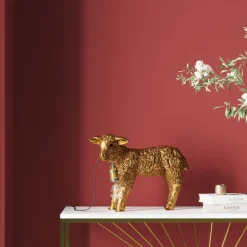 Tischleuchte Animal Flower Sheep Gold 36cm