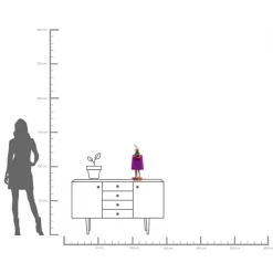 Tischleuchte Animal Rabbit Graffiti/Lila 50cm