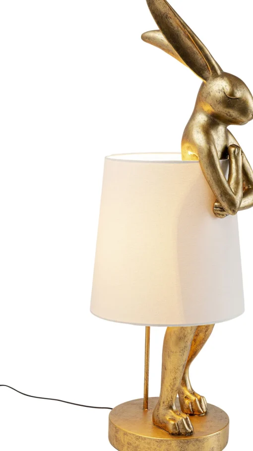 Tischleuchte Animal Rabbit Gold/Weiß 88cm
