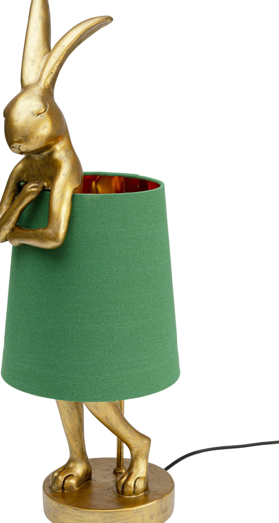 Tischleuchte Animal Rabbit Gold/Grün 68cm