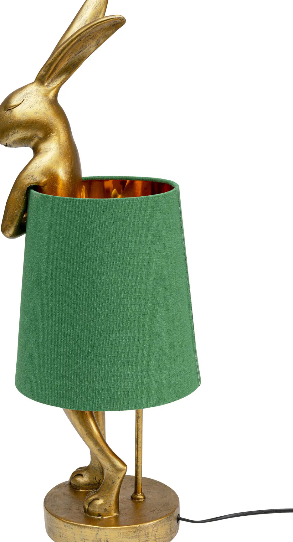 Tischleuchte Animal Rabbit Gold/Grün 68cm
