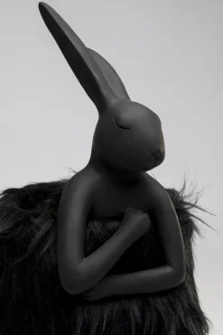 Tischleuchte Animal Rabbit Fur Schwarz/Gold 50cm