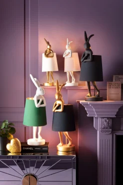 Tischleuchte Animal Rabbit Gold/Weiß 50cm